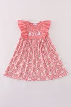 Load image into Gallery viewer, Halloween ghost embroidery ruffle dress
