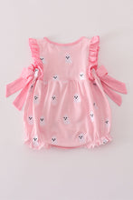 Load image into Gallery viewer, Pink ghost embroidery ruffle bubble
