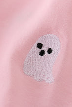 Load image into Gallery viewer, Pink ghost embroidery ruffle dress
