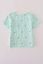 Load image into Gallery viewer, Green ghost embroidery top
