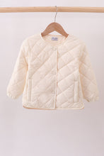 Load image into Gallery viewer, Cream quilted jacket
