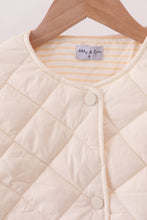 Load image into Gallery viewer, Cream quilted jacket

