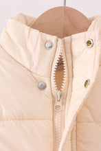 Load image into Gallery viewer, Cream mom&amp;me puffer vest
