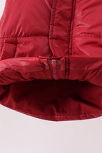 Load image into Gallery viewer, Maroon mom&amp;me puffer vest
