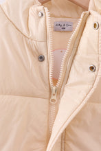 Load image into Gallery viewer, Cream mom&amp;me puffer vest
