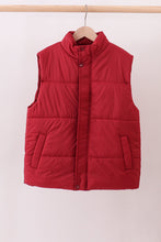 Load image into Gallery viewer, Maroon mom&amp;me puffer vest
