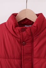 Load image into Gallery viewer, Maroon mom&amp;me puffer vest
