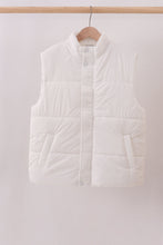 Load image into Gallery viewer, White mom&amp;me puffer vest
