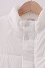 Load image into Gallery viewer, White mom&amp;me puffer vest
