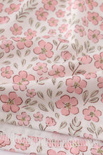 Load image into Gallery viewer, Pink pumpkin smocked floral ruffle pants set
