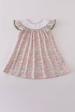 Load image into Gallery viewer, Pink pumpkin smocked floral ruffle pants set
