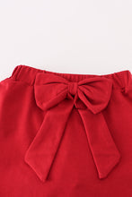 Load image into Gallery viewer, Alabama polka dot elephant french knot bow skort set

