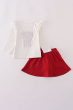 Load image into Gallery viewer, Alabama polka dot elephant french knot bow skort set
