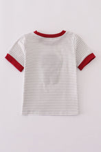 Load image into Gallery viewer, Alabama polka dot elephant french knot stripe top
