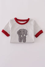 Load image into Gallery viewer, Alabama polka dot elephant french knot stripe top
