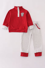 Load image into Gallery viewer, Alabama stripe elephant french knot pants set
