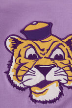 Load image into Gallery viewer, Purple LSU applique bow skorts set
