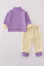 Load image into Gallery viewer, Purple LSU embroidery pants set
