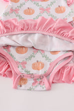 Load image into Gallery viewer, Pink pumpkin bamboo ruffle bubble
