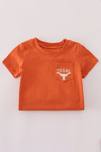 Load image into Gallery viewer, Rust Texas embroidery romper
