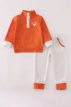 Load image into Gallery viewer, Rust Texas embroidery pants set
