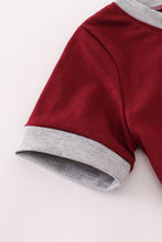 Load image into Gallery viewer, Maroon Mississippi embroidery top
