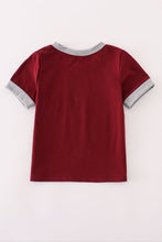 Load image into Gallery viewer, Maroon Mississippi embroidery top

