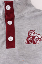 Load image into Gallery viewer, Maroon Mississippi embroidery pants set
