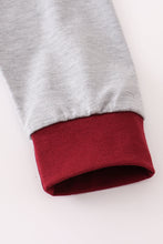 Load image into Gallery viewer, Maroon Mississippi embroidery pants set
