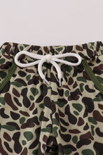 Load image into Gallery viewer, Sage camouflage turkey applique pants set

