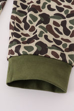 Load image into Gallery viewer, Sage camouflage turkey applique pants set
