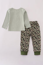Load image into Gallery viewer, Sage camouflage turkey applique pants set
