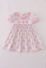 Load image into Gallery viewer, Pink pumpkin embroidery dress
