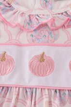 Load image into Gallery viewer, Pink pumpkin embroidery dress
