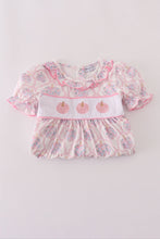 Load image into Gallery viewer, Pink pumpkin embroidery dress
