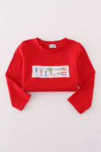 Load image into Gallery viewer, Red toolbox embroidery top
