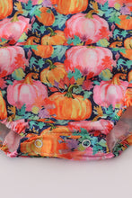 Load image into Gallery viewer, Pink pumpkin print ruffle bubble
