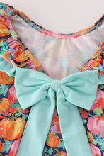 Load image into Gallery viewer, Pink pumpkin print ruffle bubble
