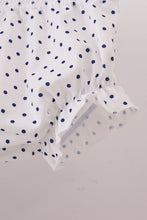 Load image into Gallery viewer, Navy nativity embroidery ruffle bloomer set
