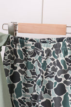 Load image into Gallery viewer, Camouflage fish embroidery ruffle pants set
