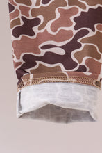 Load image into Gallery viewer, Camouflage deer embroidery ruffle pants set
