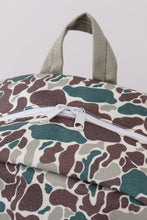 Load image into Gallery viewer, Camouflage fish embroidery canvas backpack
