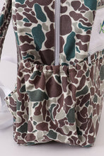 Load image into Gallery viewer, Camouflage fish embroidery canvas backpack
