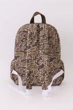 Load image into Gallery viewer, Camouflage deer embroidery canvas backpack
