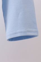 Load image into Gallery viewer, Blue turkey embroidery top
