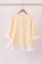 Load image into Gallery viewer, Beige turkey embroidery ruffle dress
