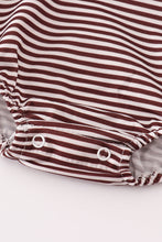 Load image into Gallery viewer, Brown turkey french knot stripe bubble
