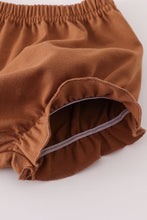 Load image into Gallery viewer, Brown plaid bloomer set
