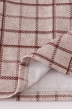 Load image into Gallery viewer, Brown plaid bloomer set
