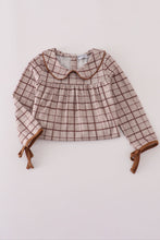 Load image into Gallery viewer, Brown plaid dress
